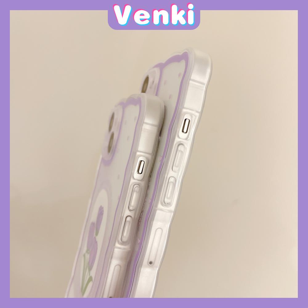 Ốp Điện Thoại Silicon Mềm Trong Suốt In Hình Hoa Tulip Cho iPhone 13 Pro Max 12 Pro Max 11 7Plus