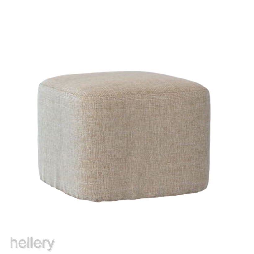 [HELLERY] Footstool ottoman COVER square furniture linen cotton stool cushion decor