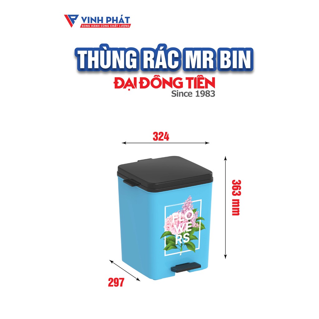 THÙNG RÁC NHỰA CAO CẤP MR BIN / SUPER BIN ĐẠI ĐỒNG TIẾN [ L1511 ] [ L1512]