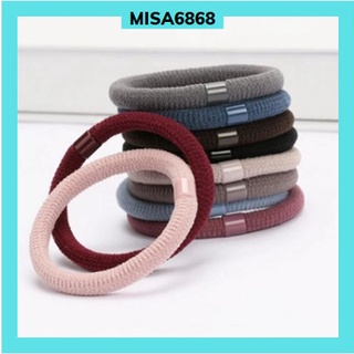 Set 10 dây cột tóc trơn nhiều màu
