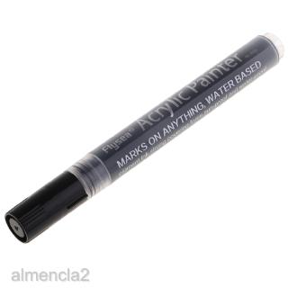[Almencla2] Bút Lông Kim Loại Vẽ Kính Acrylic Màu Đen