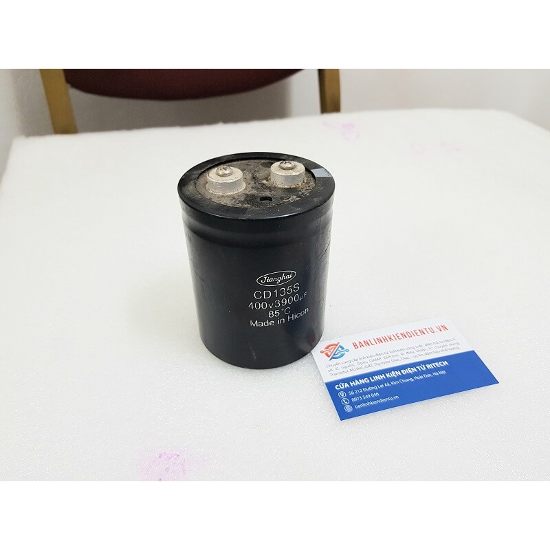 Tụ điện lọc nguồn nhật 3900UF 400V kích thước 98*77mm