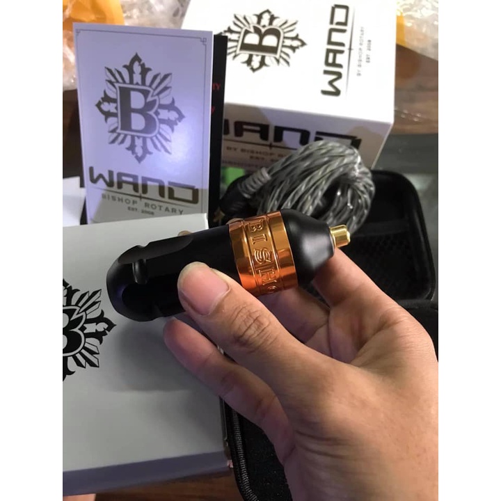 Máy xăm hình tattoo_bishop wand _ dòng pen xăm cao cấp _ Nhỏ gọn _  sử dụng cho xăm nét và đánh Bóng