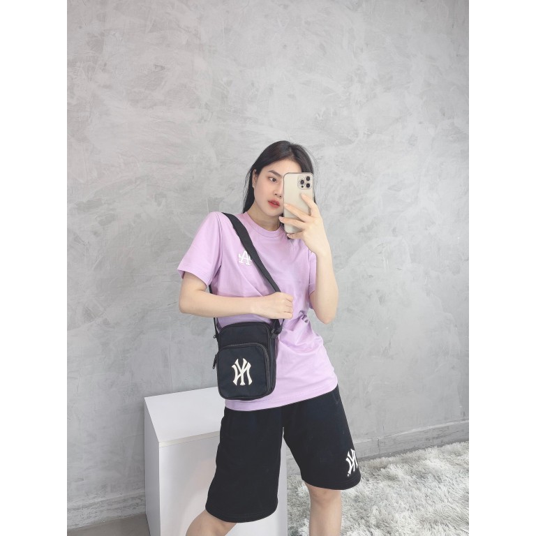 (HÀNG XUẤT XỊN) Túi đeo chéo đen B215 N/E/W/Y/O/R/K MINI BAG BLACK Made in Viet/nam full tem tag
