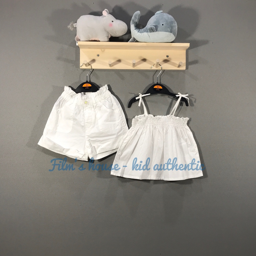 Áo dây trắng bé gái 100% cotton, hàng Zar.@ TBN săn SALE