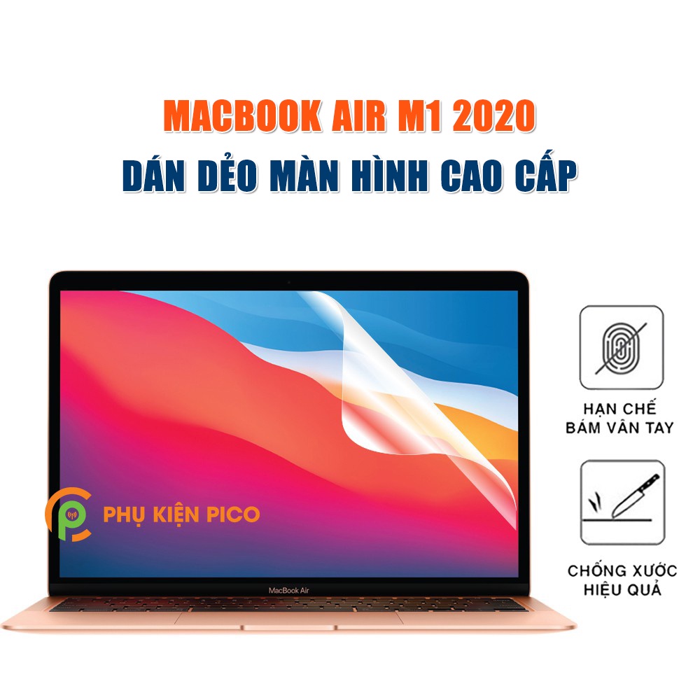 Dán màn hình Macbook Air M1 2020 PPF cao cấp dẻo trong suốt - Dán dẻo Macbook Air M1 2020