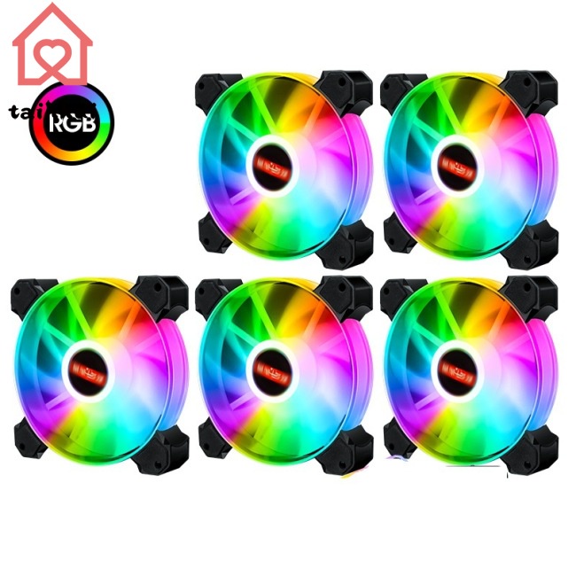 Quạt Tản Nhiệt Cho Cpu Máy Tính 12cm Rgb 5v Pwm 3+4pin