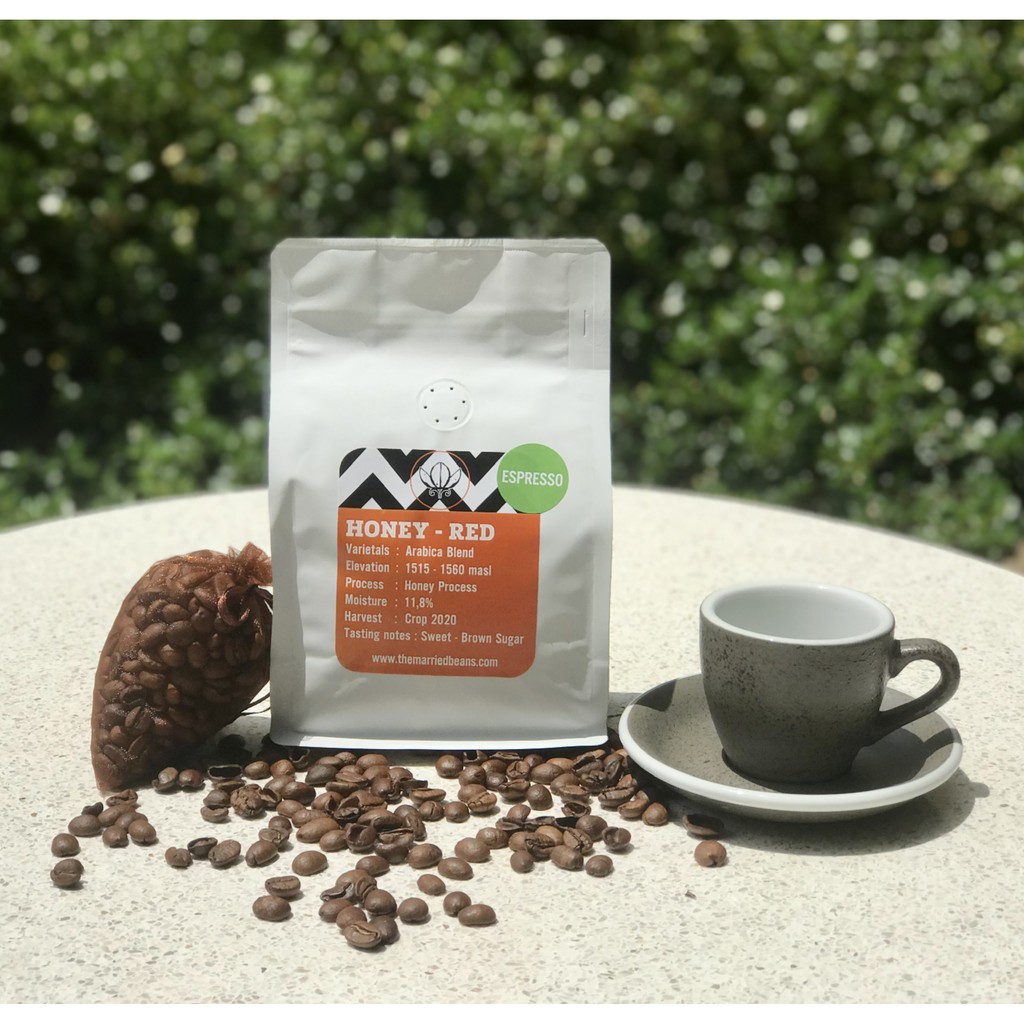Cà phê hạt nguyên chất Espresso Arabica Honey Red | Cà phê rang mộc pha máy (Túi 250gr, có van khí) - DATE MỚI NHẤT | BigBuy360 - bigbuy360.vn