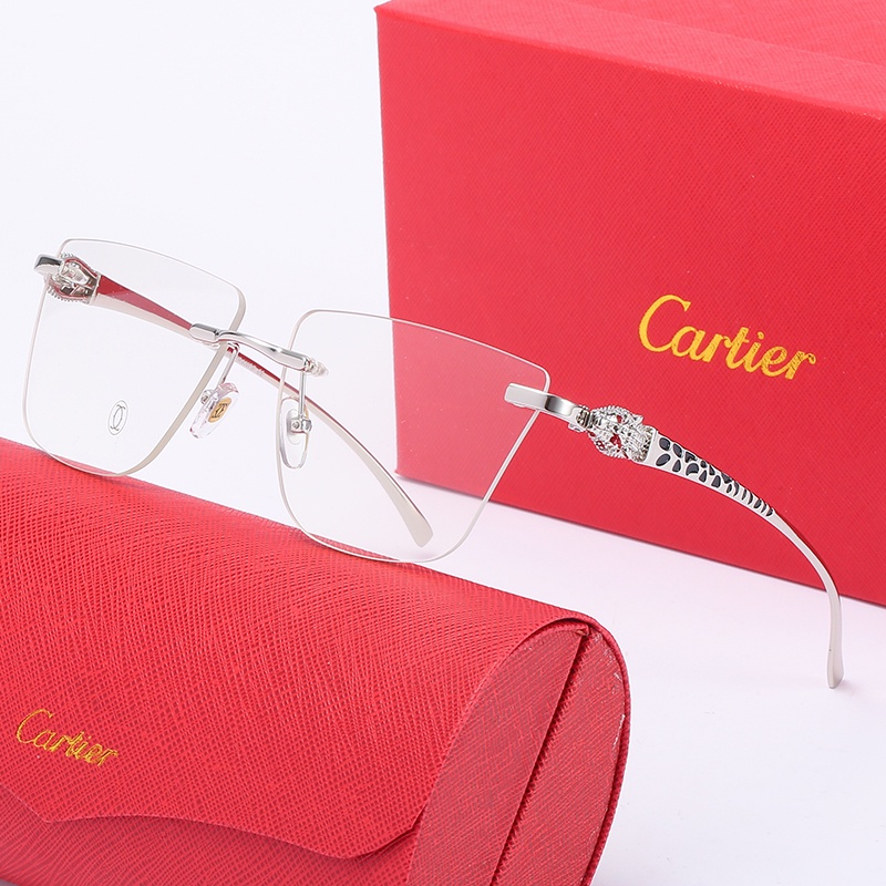 Kính Mát Gọng Nhỏ Họa Tiết Da Báo Thời Trang Cho Nữ