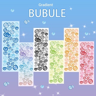 Sticker gradient bubble_hình dán trang trí top