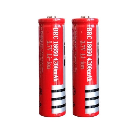 Combo 2 Pin lithium dung lượng cao 18650 3.7V 4800mAh cho đèn pin, máy khoan, micro, thiết bị điện tử