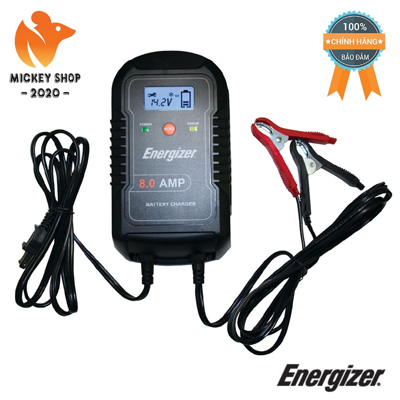 SẠC BÌNH ẮC QUY CAO CẤP ENERGIZER 8Amp - BẢO HÀNH 5 NĂM