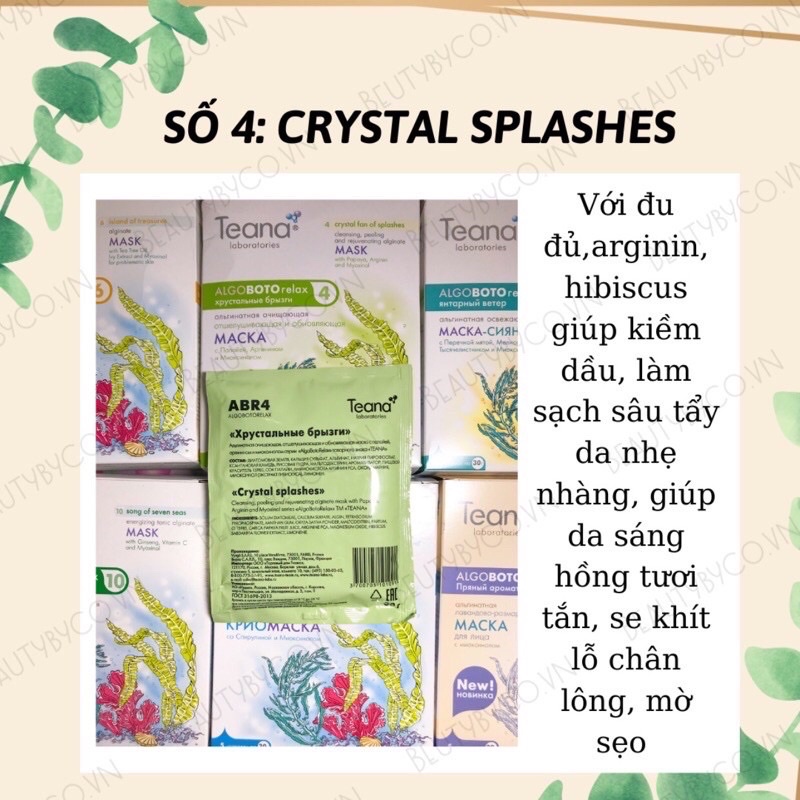 Mặt Nạ Bột Dẻo Teana Nga Chiết Xuất Từ Thiên Nhiên