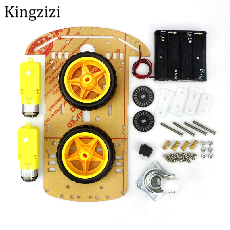 Bộ Khung Gầm Và Pin 2wd Cho Robot Thông Minh