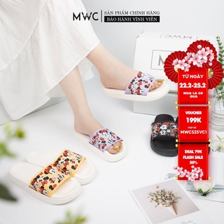 Dép Nữ MWC Quai Ngang In Hình Chuột Mickey Siêu Xinh NUDE- 3342