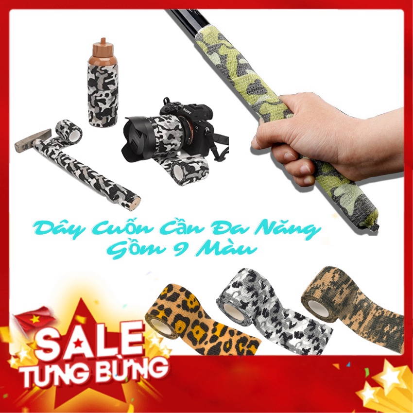 Cuốn Cán Cần Câu, Vợt Cầu Lông, Xe Đạp , Đèn Pin, Máy Ảnh, Băng Vết Thương,... Siêu Đa Năng - PK10 - Đồ Câu DHS