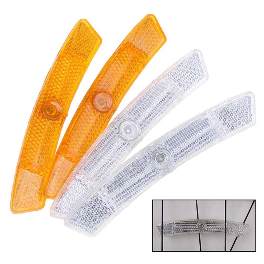 Tấm Phản Quang Bằng Nhựa Gắn Căm Xe Đạp Nhiều Màu Sắc Tiện Dụng