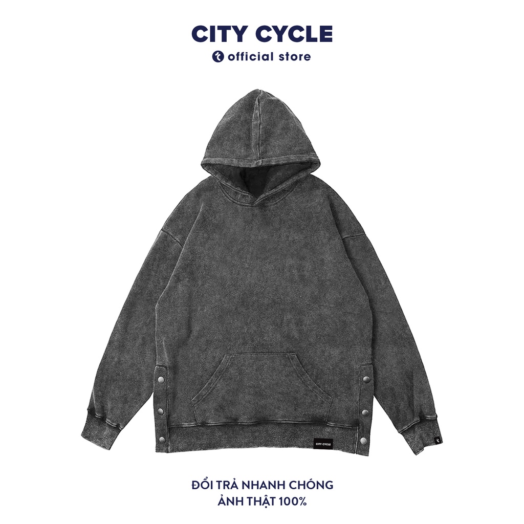 Áo hoodie local brand Acid Button City Cycle nỉ bông form rộng oversize unisex