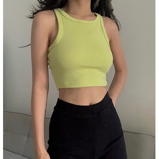 Áo croptop sát nách ba lỗ nữ UNNIE áo ba lỗ sát nách dáng ôm chất thun mềm mát nhiều màu