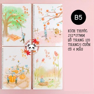 SỔ TAY B5 GIẤY KẺ NGANG