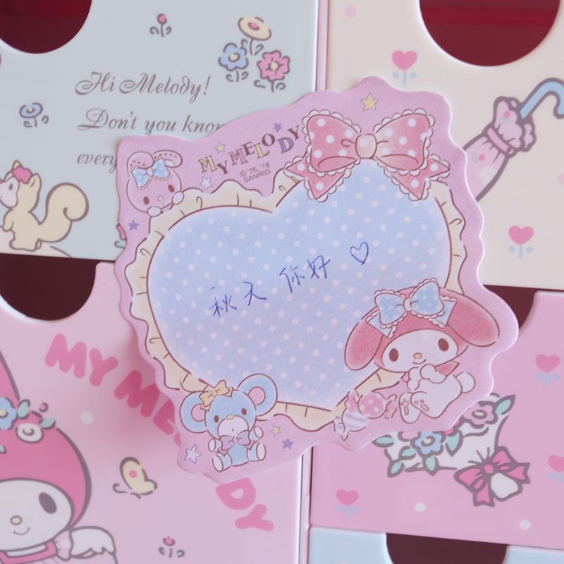 SANRIO Set 30 tờ giấy ghi chú họa tiết hoạt hình dễ thương