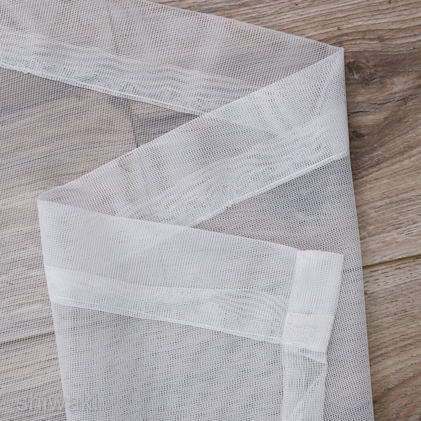 【In Stock】 Sheer Voile Rod Pocket Curtains White Fly Screen Drape for Bedroom Balcony