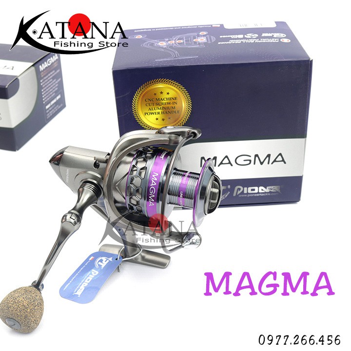 Máy Câu Pioneer MAGMA Màu Tím - FIRESTORM Màu Xanh 4000 - 6000