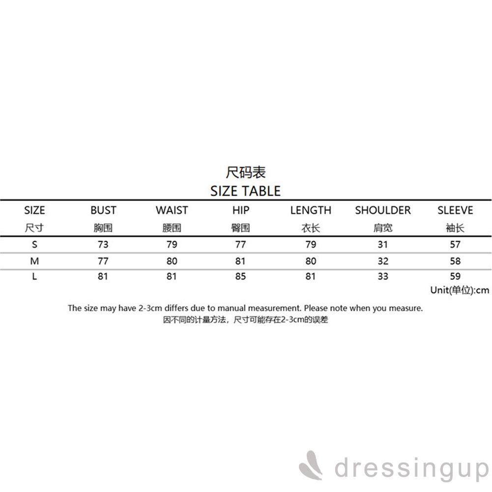 DRESSINGUP-Đầm tay dài cổ vuông màu trơn đơn giản dành cho nữ