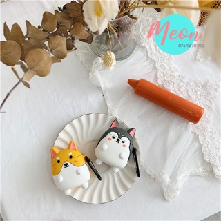 Case Airpod - Chó Corgi và Husky
