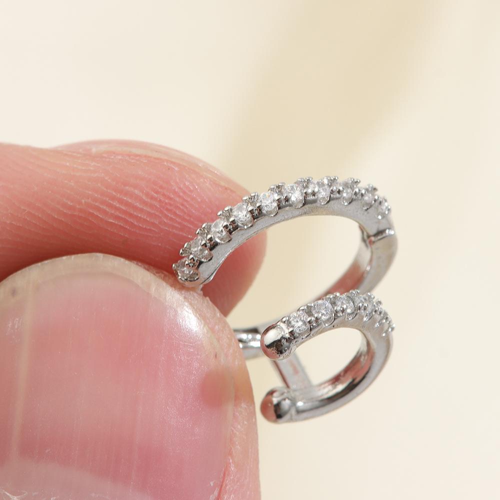 Khuyên Tai Hai Lớp Hình Hoa Hồng|Khuyên Tai Leo Núi Nhiều Màu Sắc Quyến Rũ Cho Nam Và Nữ