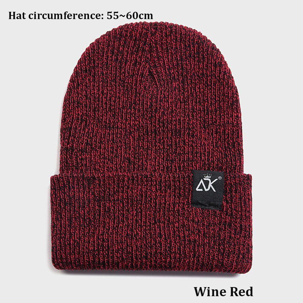 Mũ Beanie Dệt Kim Màu Trơn Dễ Thương Cho Nữ
