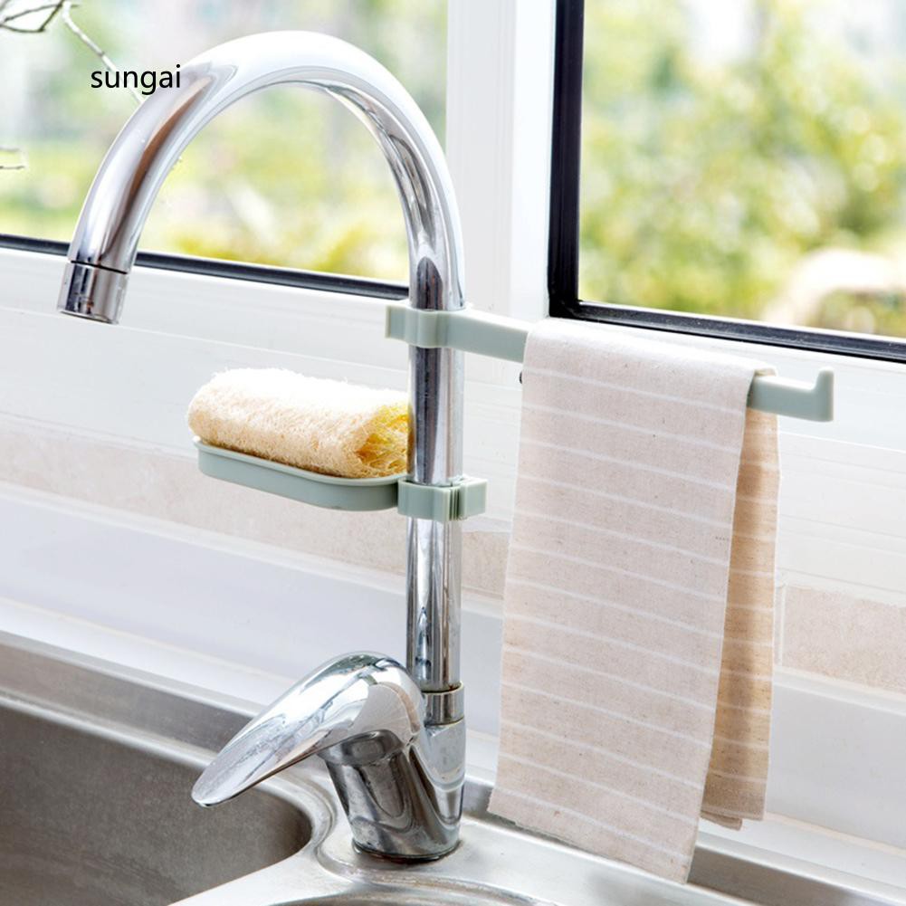 Bộ Khay Để Dụng Cụ Rửa Chén Gắn Vòi Nước Tiện Lợi | BigBuy360 - bigbuy360.vn