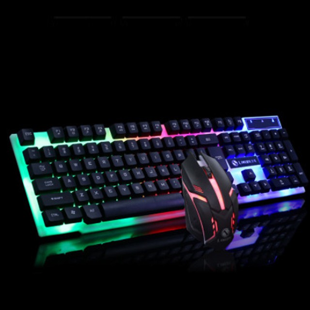 Bộ bàn phím gaming có dây kèm chuột có led 7 màu