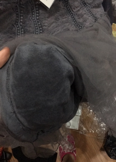 Váy voan tay len lót nỉ cho bé gái