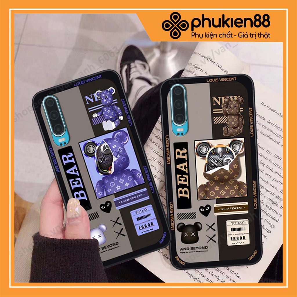 Ốp lưng Huawei P30 / P30 Pro hình kaws, bear brick, venom thời trang siêu ngầu