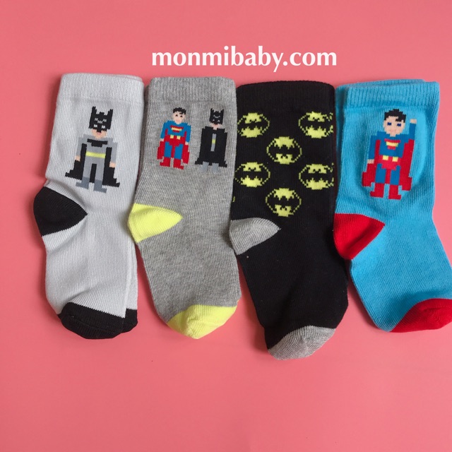 TẤT VỚ SIÊU NHÂN, XE, LEGO NHIỀU HÌNH BÉ TRAI - BABY GAP XUẤT DƯ