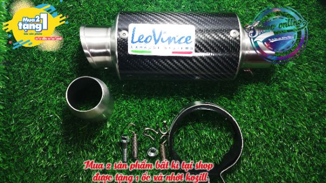 Lon pô leovince ngắn hàng loại 1 cổ bô inox