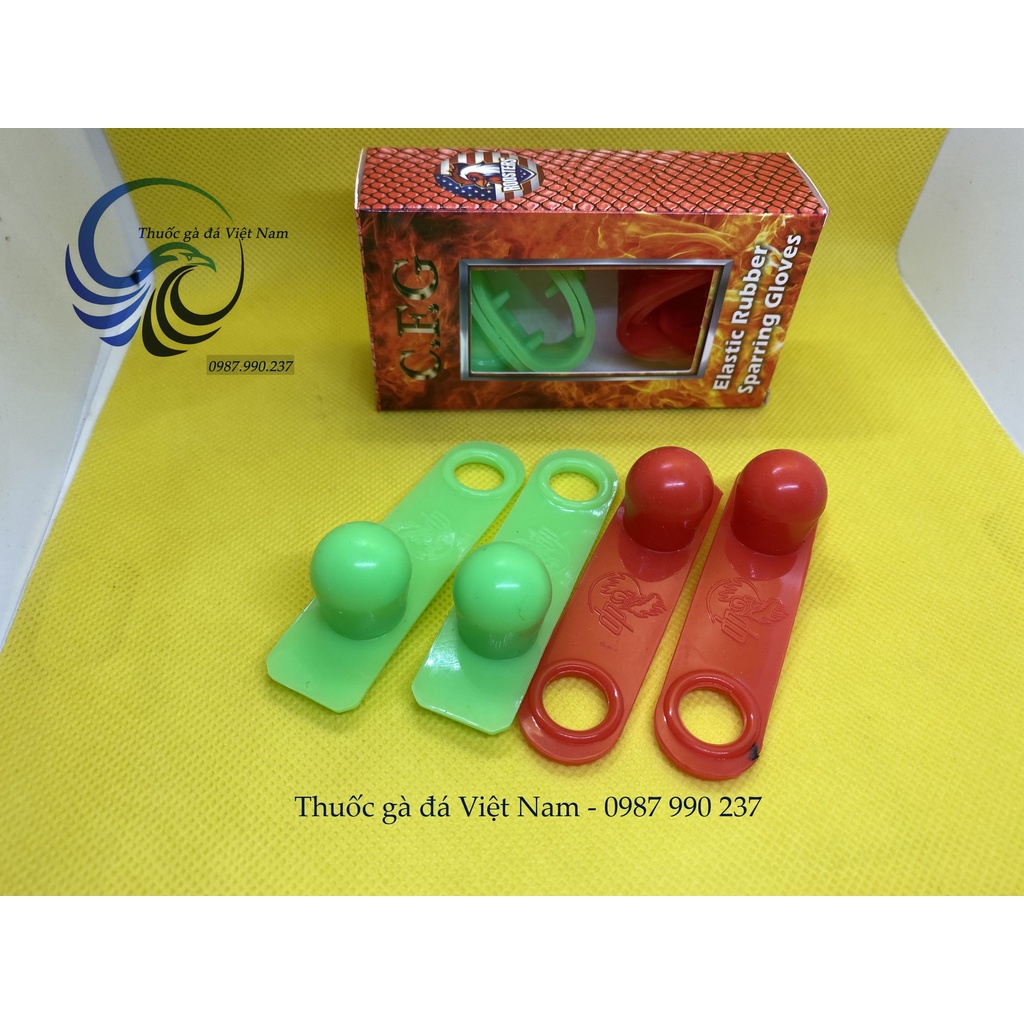 Bịt cựa cao su gà tre (1 bộ 4 cái)