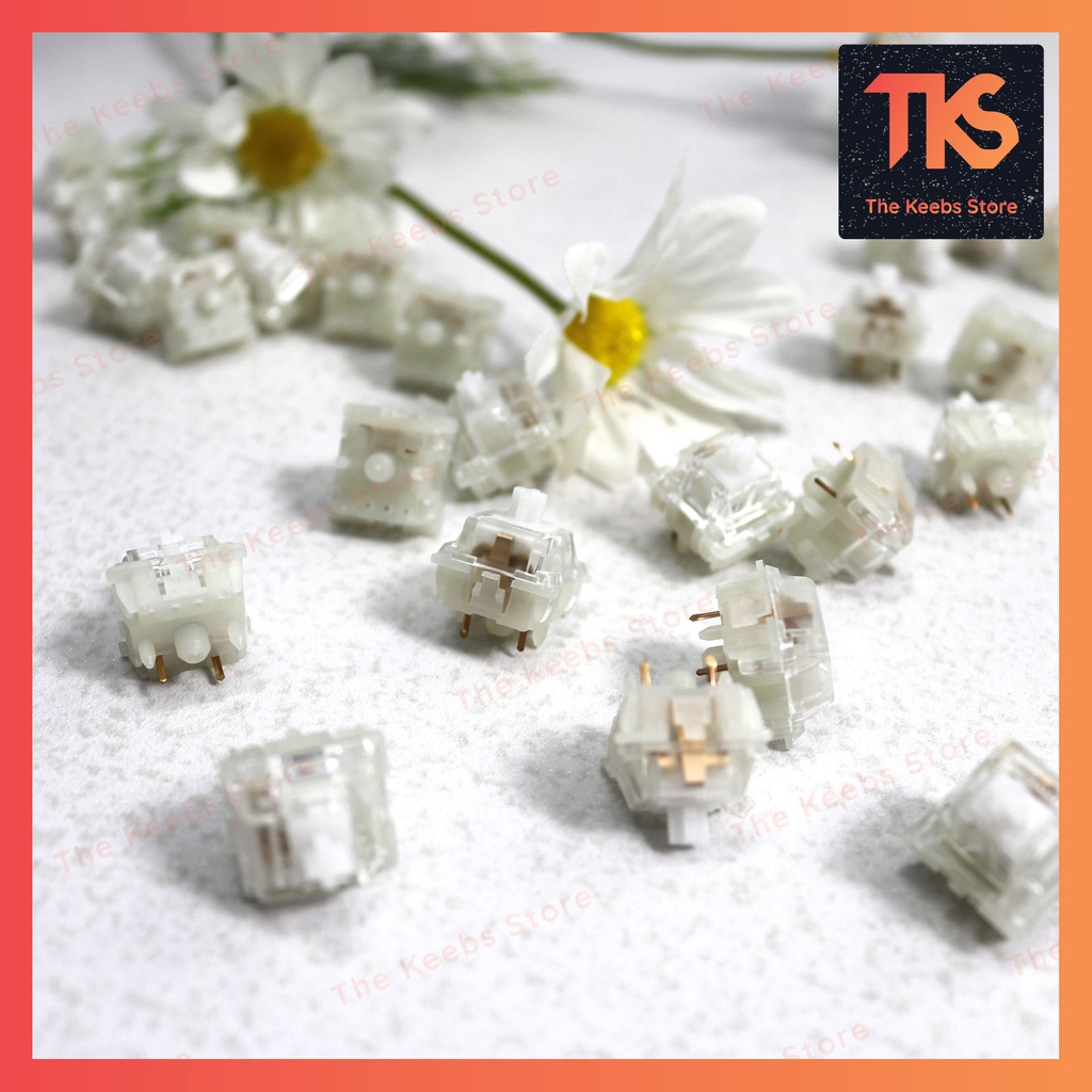 Switch Jwick Clear | Linear 37g | công tắc bàn phím cơ | TKS