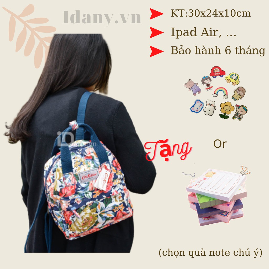 Balo thời trang Nữ đẹp Ulzzang họa tiết hoa nổi bật, Cặp mini hoa xinh yêu đi chơi đi du lịch cực đẹp, chống thấm nước