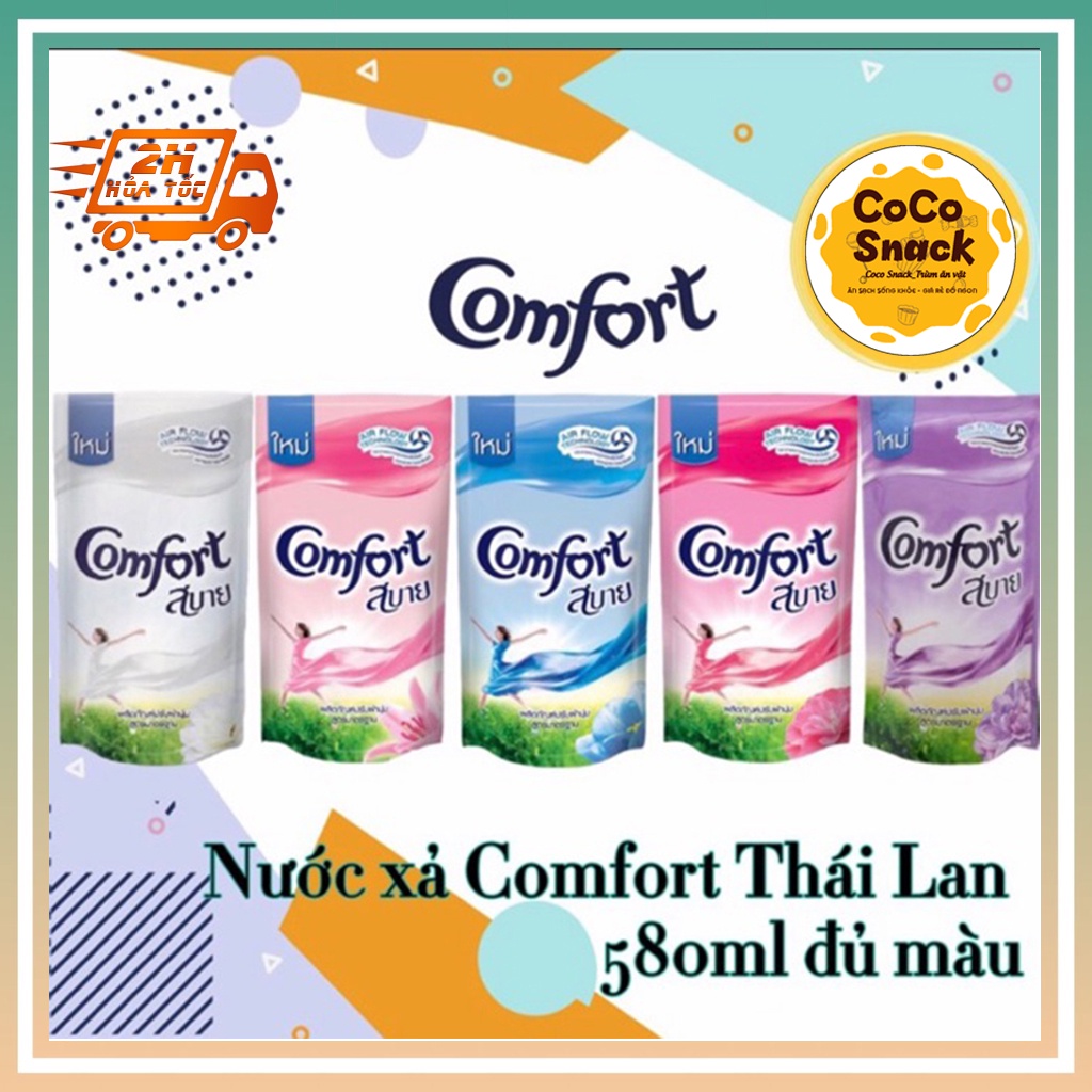 Nước xả vải comfort, nước xả vải, comfort thái lan 580ml