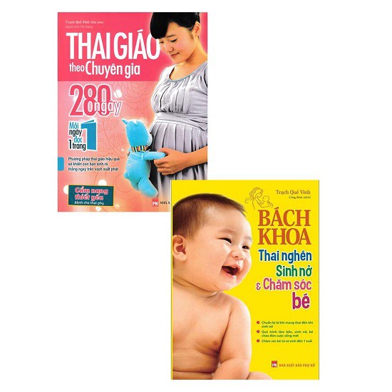 Sách Combo Thai Giáo Theo Chuyên Gia - 280 Ngày - Mỗi Ngày Đọc Một Trang + Bách Khoa Thai Nghén, Sinh Nở Và Chăm Sóc Bé