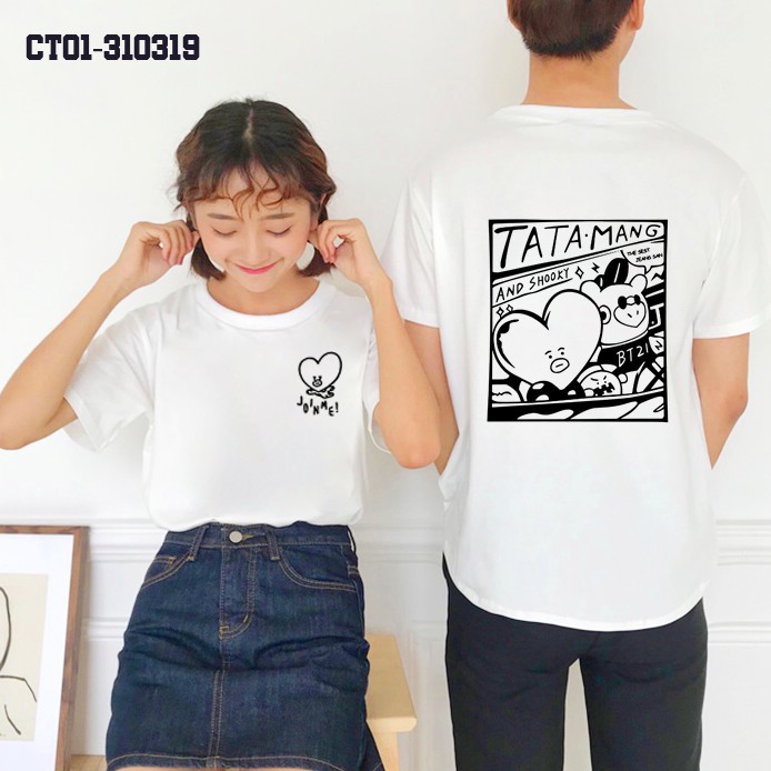Áo thun BT21 TATA MANG AND SHOOKY JOIN ME Big Size - CT01-310319