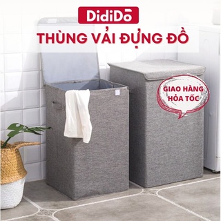 Hộp vải đựng đồ giặt cao cấp có nắp DidiDo