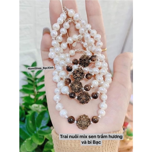 Lắc tay mix siêu xinh, sự kết hợp độc đáo mới lạ lung linh sang chảnh, có họng chờ điều chỉnh size Mainomi Shop Bạc Xinh
