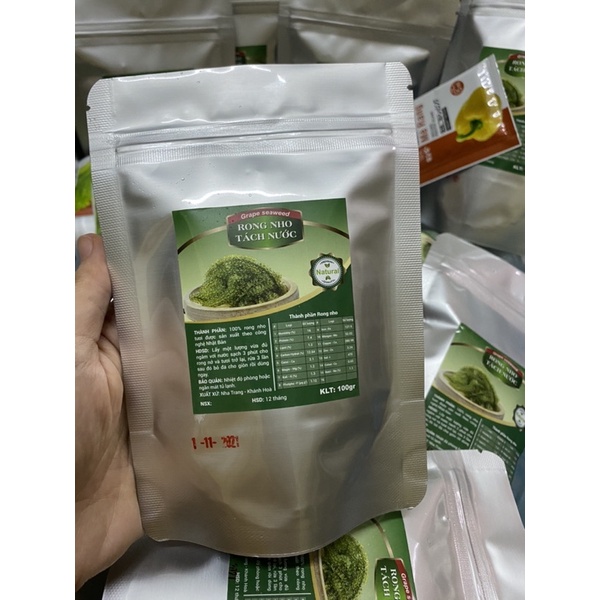 100g rong nho tách nước thượng hạng đạt tiêu chuẩn xuất khẩu bao chất lượng