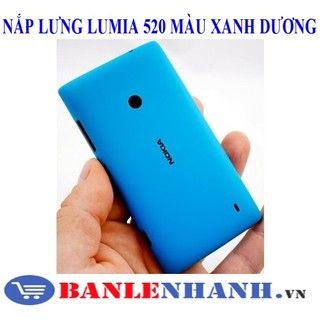 NẮP LƯNG LUMIA 520 MÀU XANH DƯƠNG
