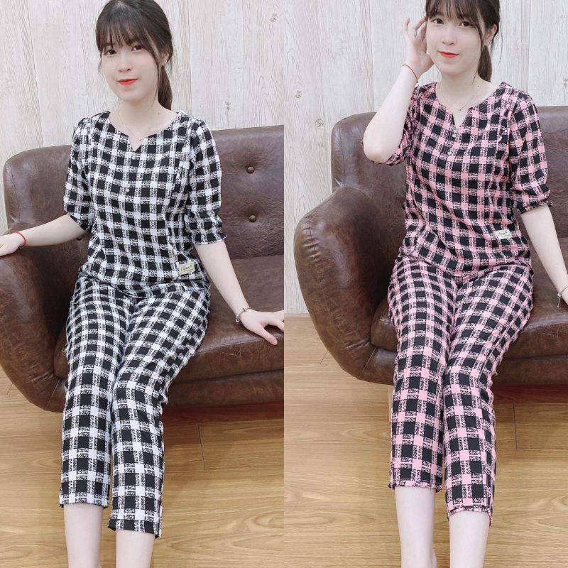 Quần áo cổ v kẻ xinh không nhăn | BigBuy360 - bigbuy360.vn