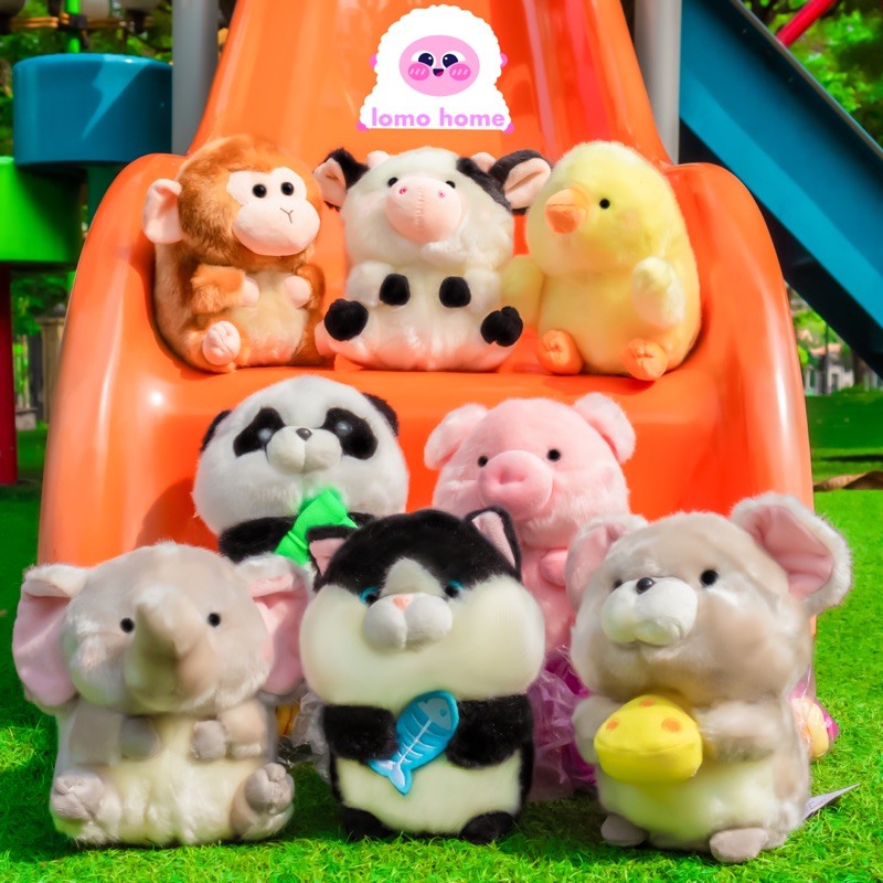Gấu Bông Động Vật Nông Trại Dễ Thương Lomo Home