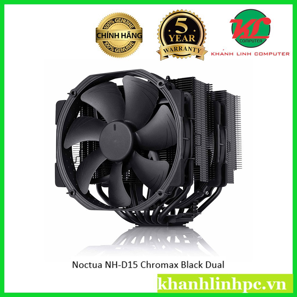 Tản nhiệt CPU Noctua NH-D15 Chromax Black Dual - Top air Cooler mới 100% Chính Hãng 95